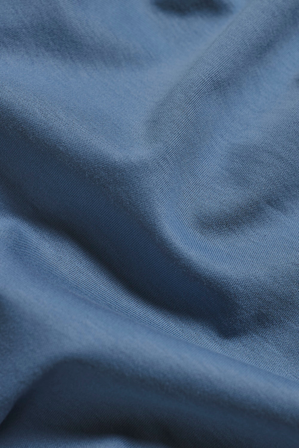 Mercerised Cotton T-Shirt in Airforce