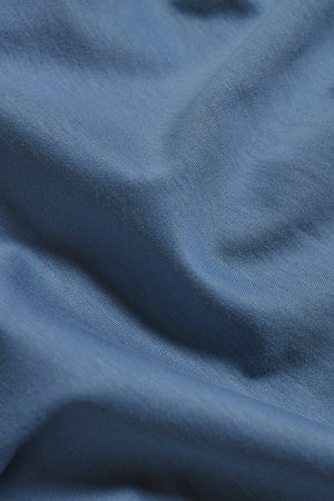 Mercerised Cotton T-Shirt in Airforce