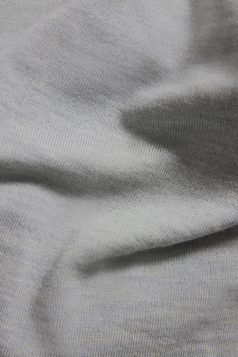 Extra Fine Merino Wool Half Zip Neck Sweater in Dove Grey - TAILORED ATHLETE - USA