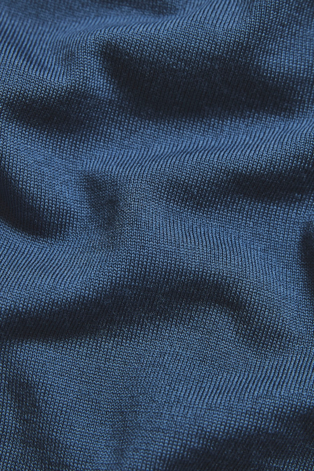 Extra Fine Merino Wool Open Collar Polo Shirt in Airforce Blue - TAILORED ATHLETE - USA