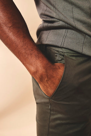 Athletic Fit Stretch Chino Shorts 5" in Mocha - TAILORED ATHLETE - USA