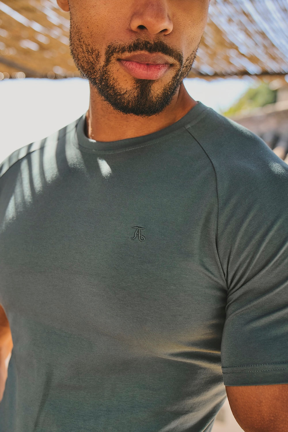 Athletic Fit T-Shirt in Dark Marine - TAILORED ATHLETE - USA