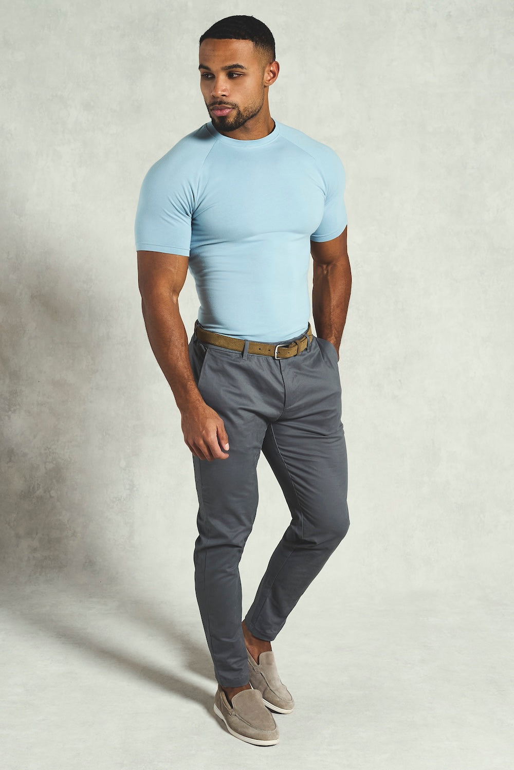 Athletic Fit T-Shirt in Blue - TAILORED ATHLETE - USA