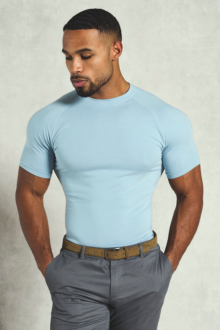 Athletic Fit T-Shirt in Blue - TAILORED ATHLETE - USA