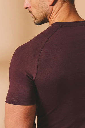 Athletic Fit T-Shirt in Bordeaux - TAILORED ATHLETE - USA