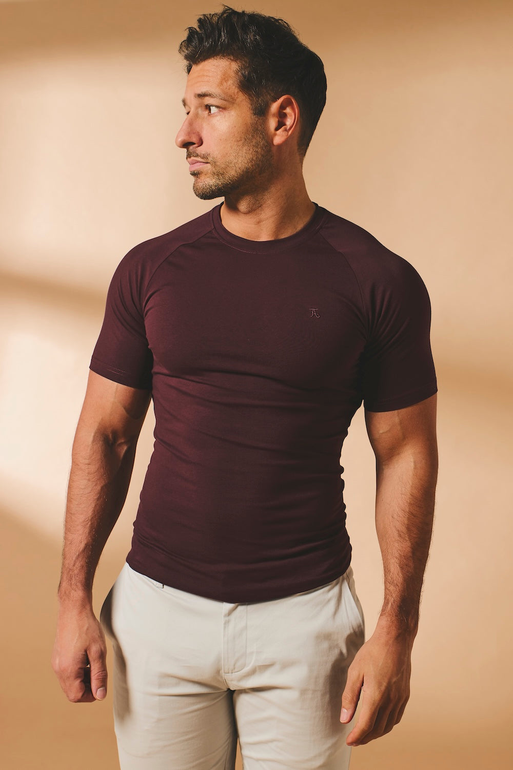 Athletic Fit T-Shirt in Bordeaux - TAILORED ATHLETE - USA