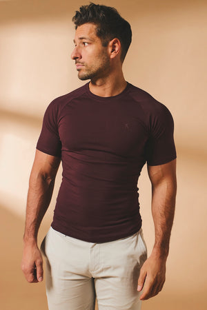 Athletic Fit T-Shirt in Bordeaux - TAILORED ATHLETE - USA