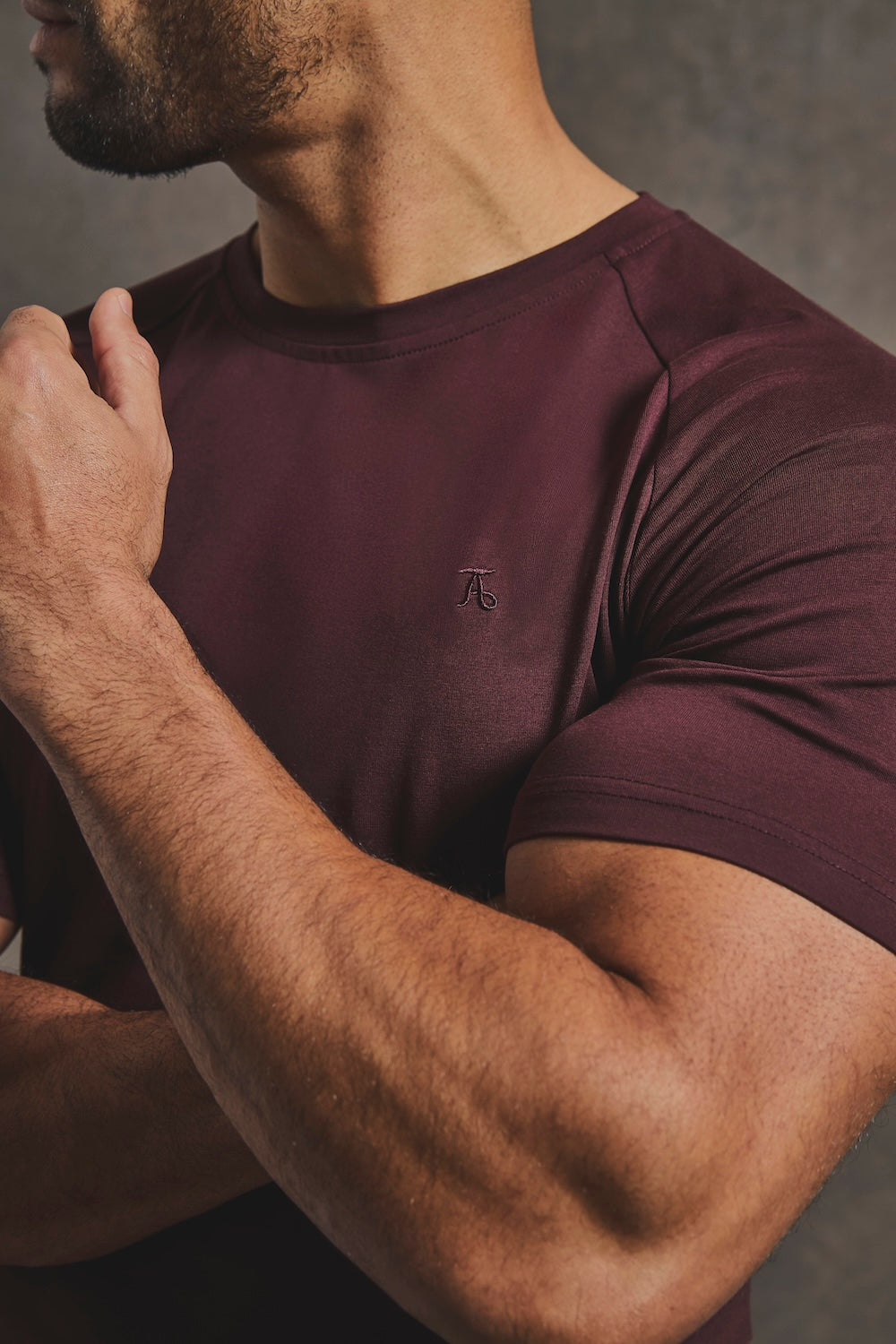 Athletic Fit T-Shirt in Bordeaux - TAILORED ATHLETE - USA
