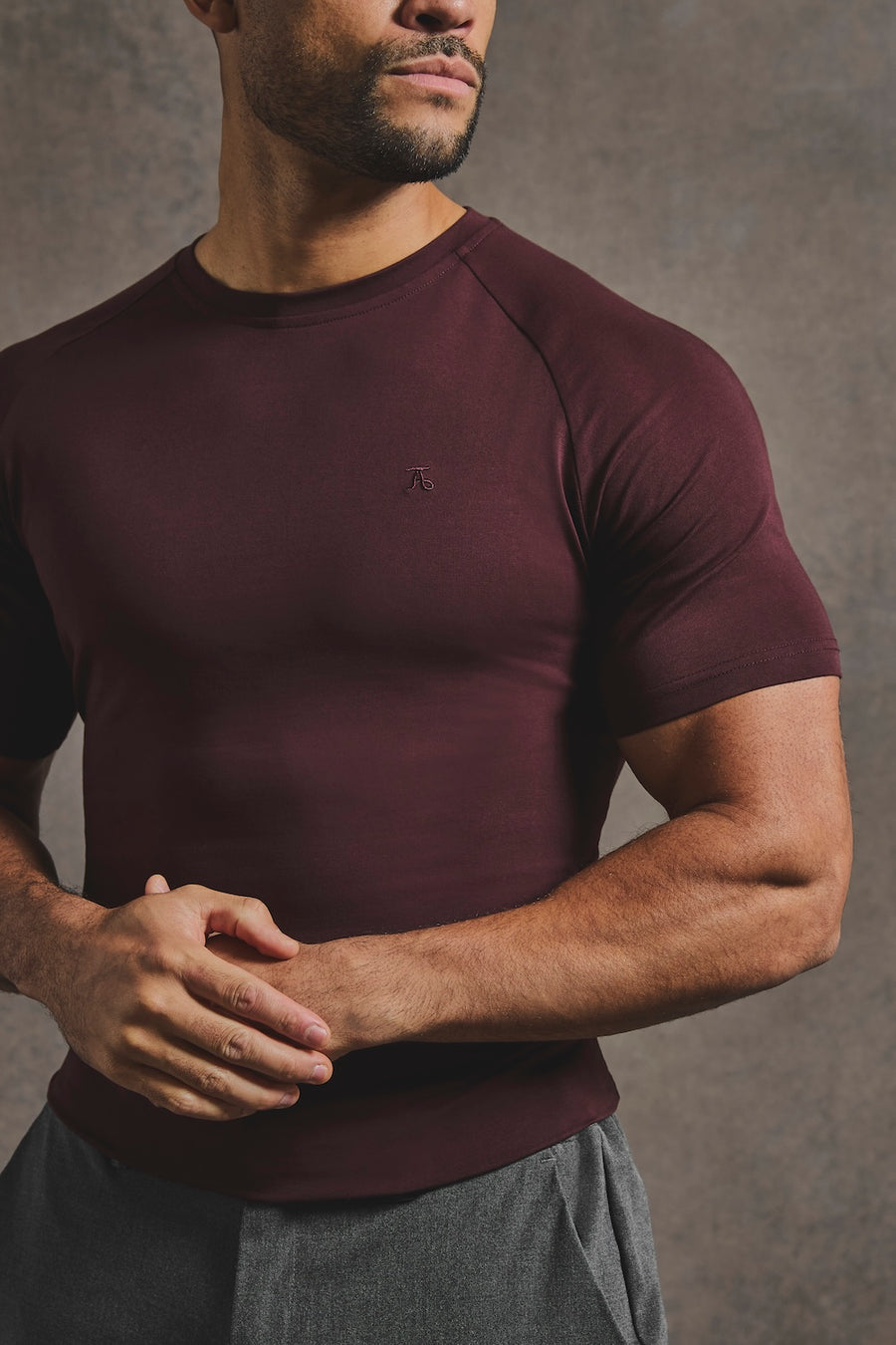 Athletic Fit T-Shirt in Bordeaux - TAILORED ATHLETE - USA