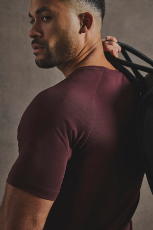 Athletic Fit T-Shirt in Bordeaux - TAILORED ATHLETE - USA