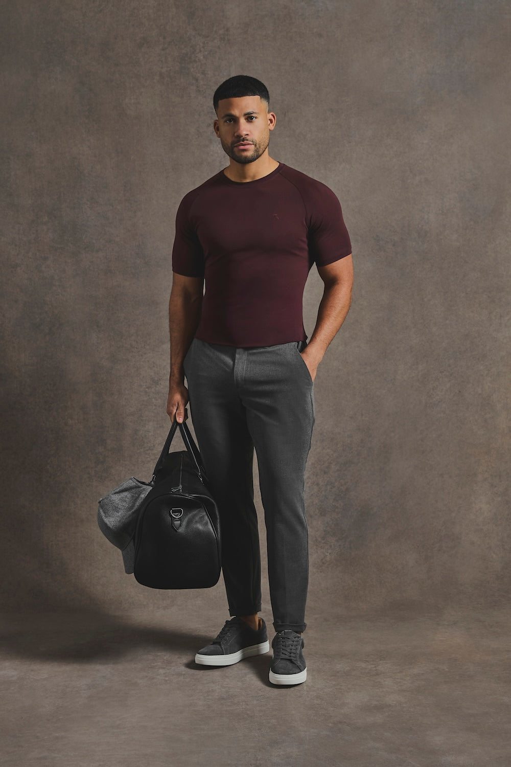 Athletic Fit T-Shirt in Bordeaux - TAILORED ATHLETE - USA