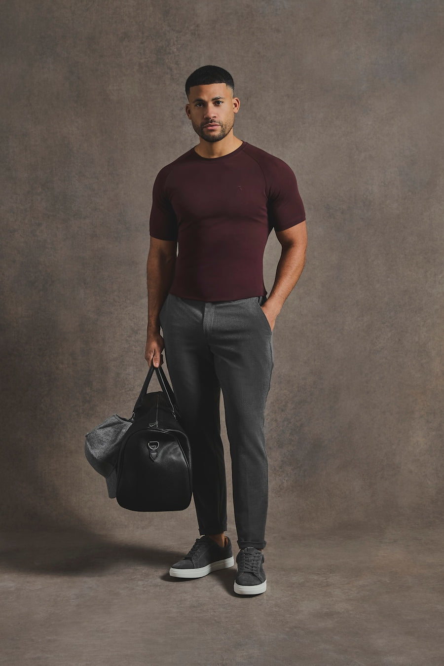 Athletic Fit T-Shirt in Bordeaux - TAILORED ATHLETE - USA