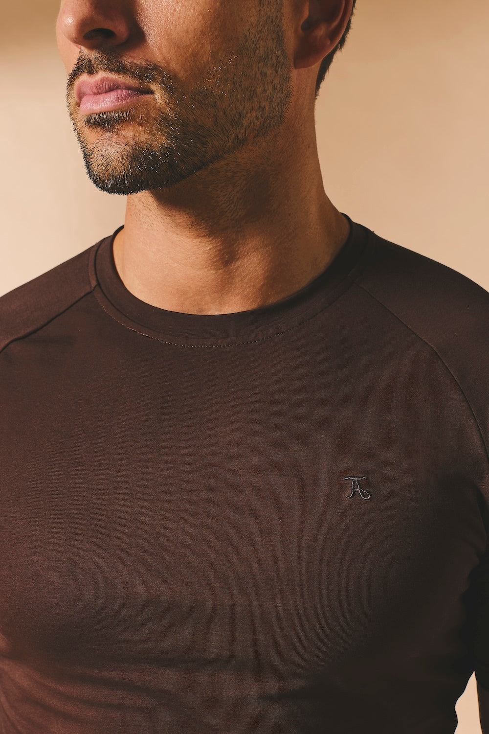 Athletic Fit T-Shirt in Chocolate - TAILORED ATHLETE - USA