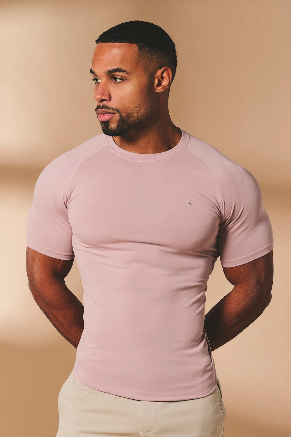 Athletic Fit T-Shirt in Mauve Pink - TAILORED ATHLETE - USA