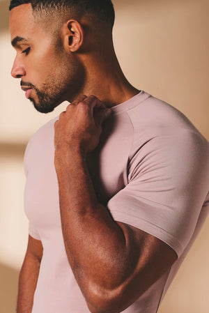 Athletic Fit T-Shirt in Mauve Pink - TAILORED ATHLETE - USA