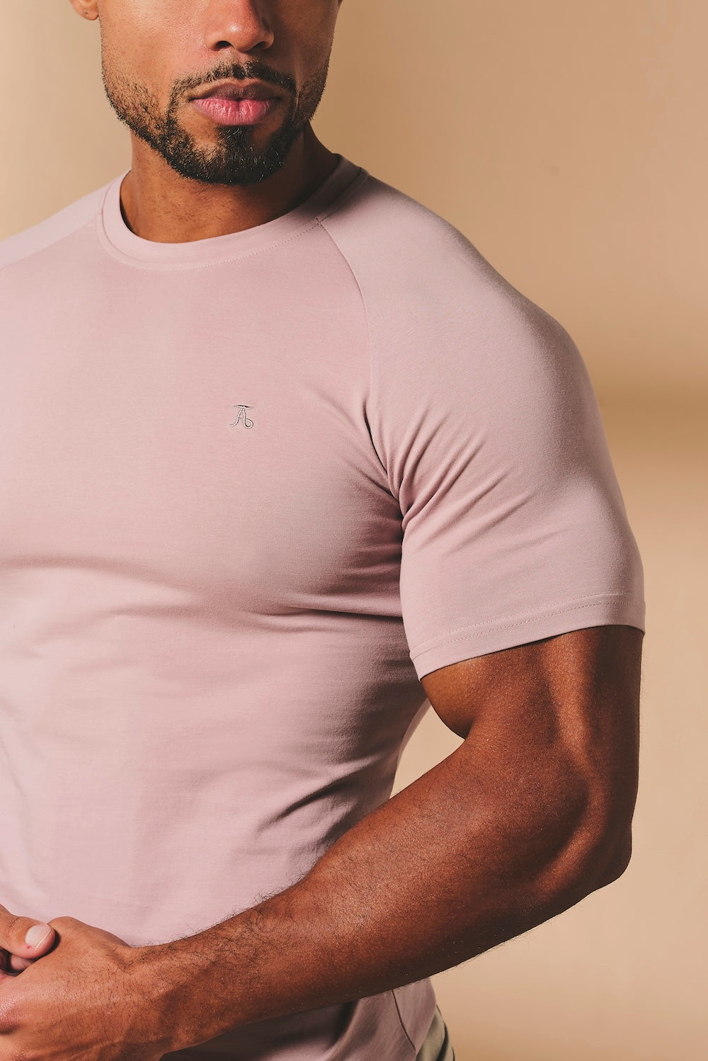 Athletic Fit T-Shirt in Mauve Pink - TAILORED ATHLETE - USA