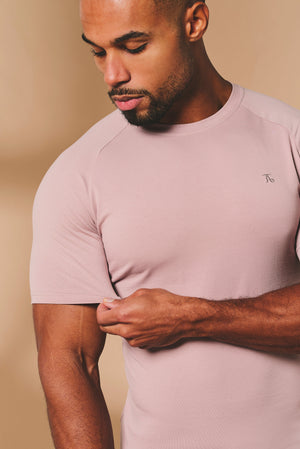 Athletic Fit T-Shirt in Mauve Pink - TAILORED ATHLETE - USA
