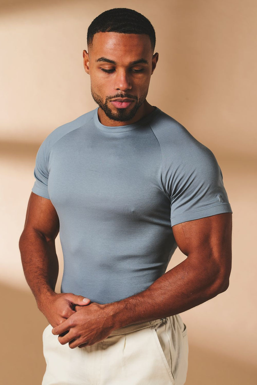 Athletic Fit T-Shirt in Pale Blue - TAILORED ATHLETE - USA