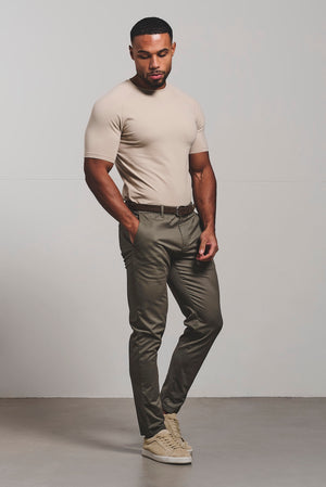 Athletic Fit T-Shirt in Sand - TAILORED ATHLETE - USA