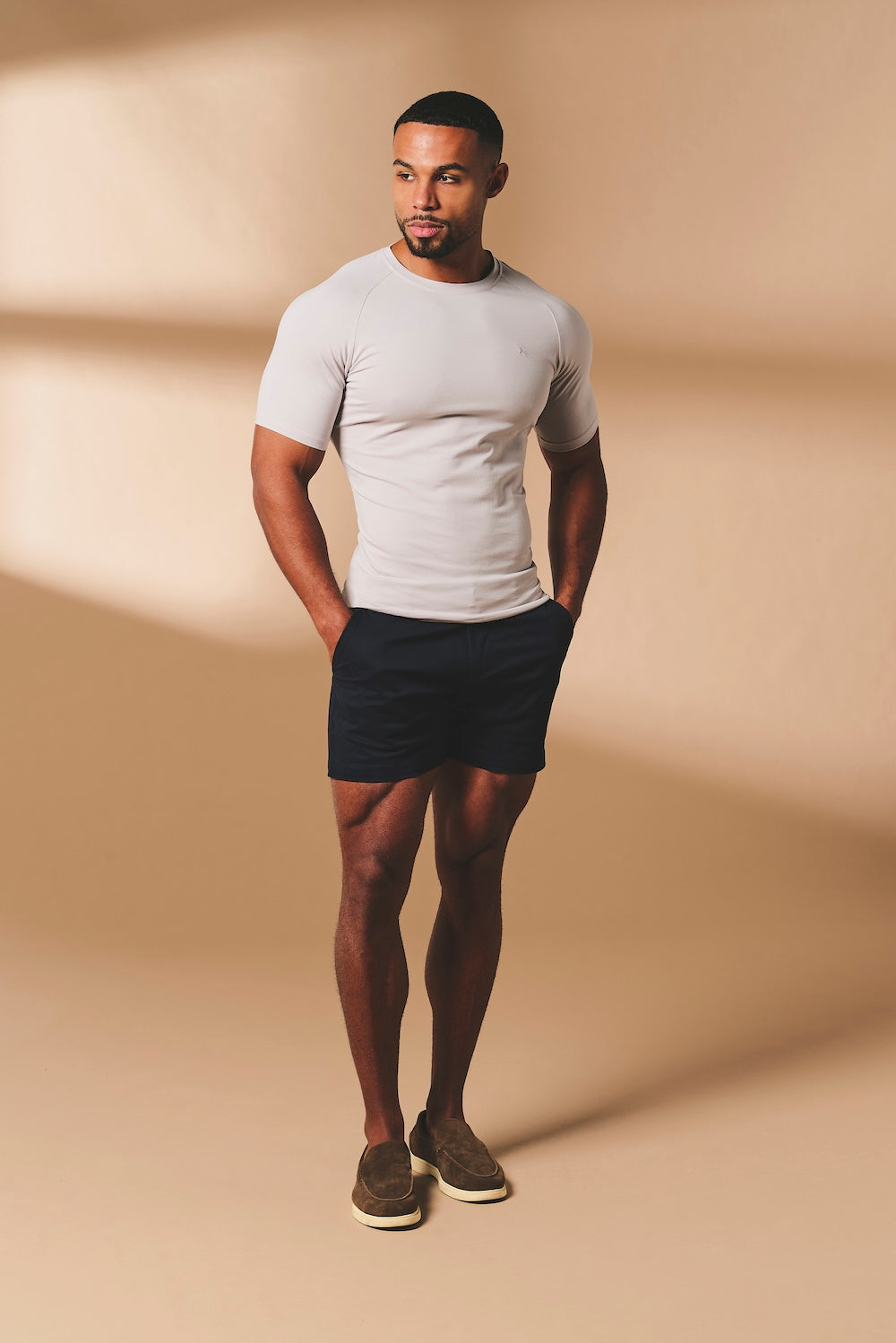 Athletic Fit T-Shirt in Soft Grey - TAILORED ATHLETE - USA