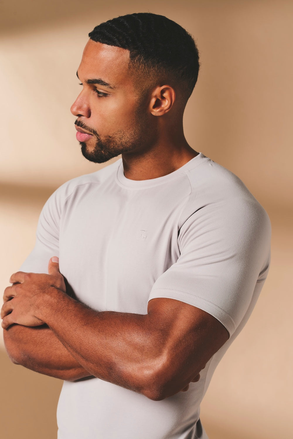 Athletic Fit T-Shirt in Soft Grey - TAILORED ATHLETE - USA