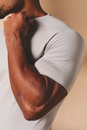 Athletic Fit T-Shirt in Soft Grey - TAILORED ATHLETE - USA