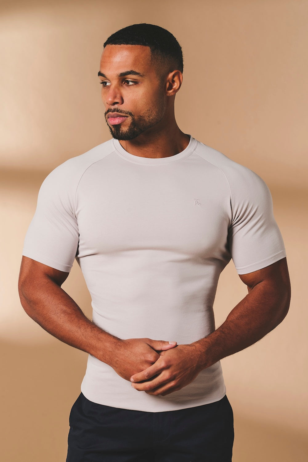 Athletic Fit T-Shirt in Soft Grey - TAILORED ATHLETE - USA