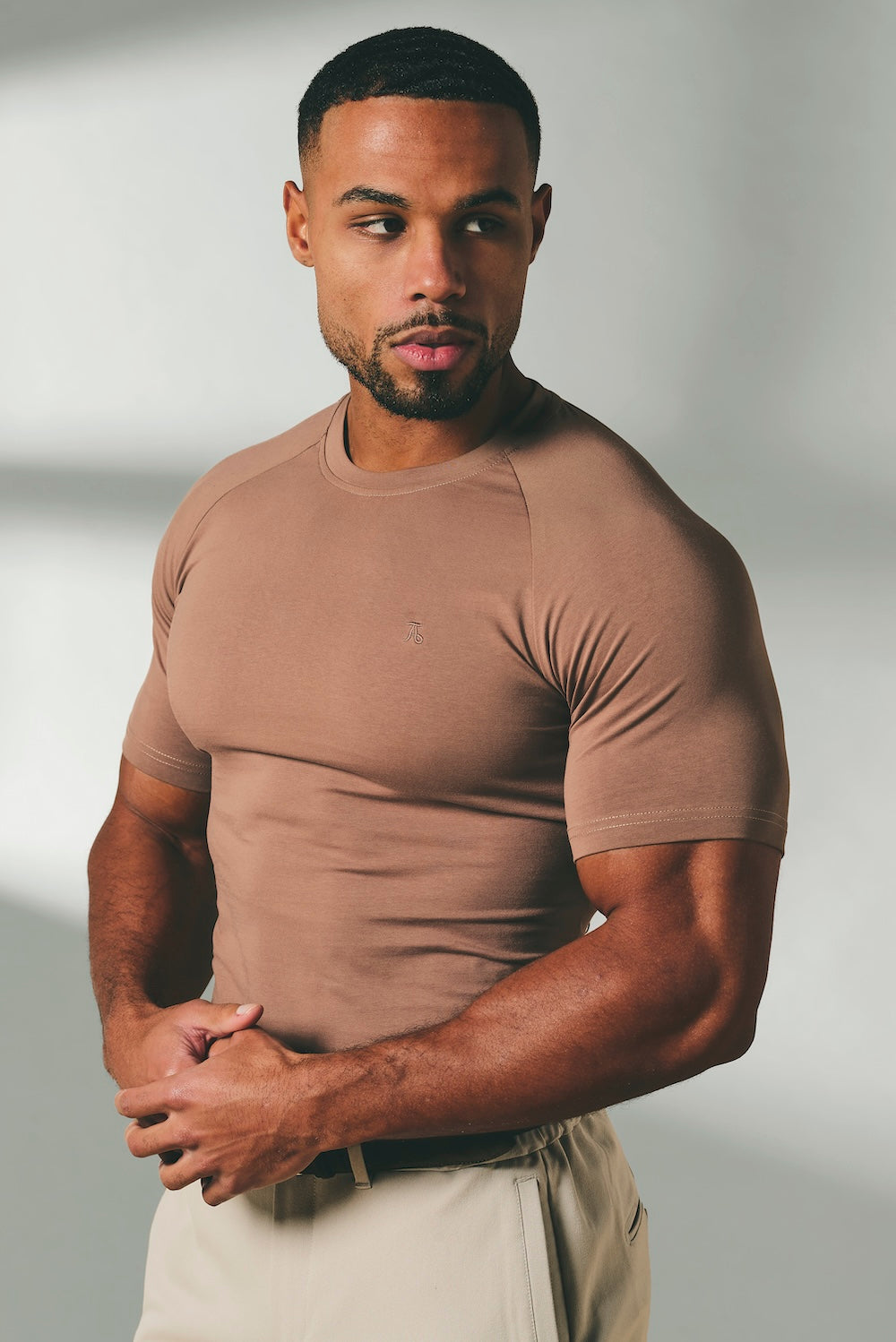 Athletic Fit T-Shirt in Soft Walnut - TAILORED ATHLETE - USA
