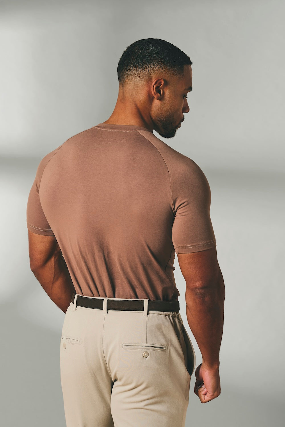 Athletic Fit T-Shirt in Soft Walnut - TAILORED ATHLETE - USA