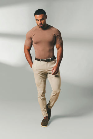 Athletic Fit T-Shirt in Soft Walnut - TAILORED ATHLETE - USA