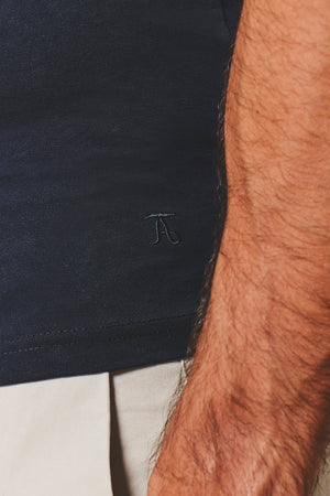 Athletic Fit Tank Top in True Navy - TAILORED ATHLETE - USA