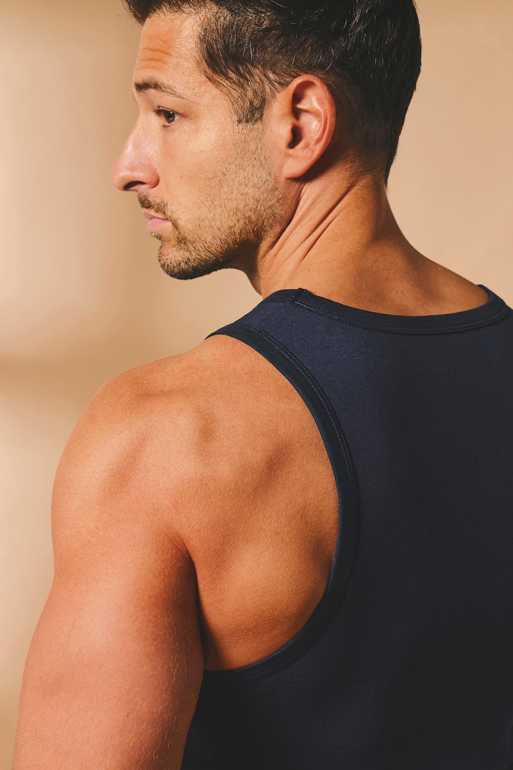 Athletic Fit Tank Top in True Navy - TAILORED ATHLETE - USA