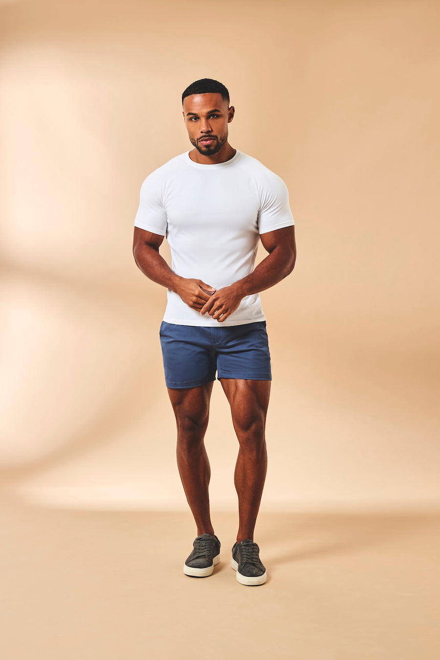 Athletic Fit Chino Shorts 5" in Airforce - TAILORED ATHLETE - USA