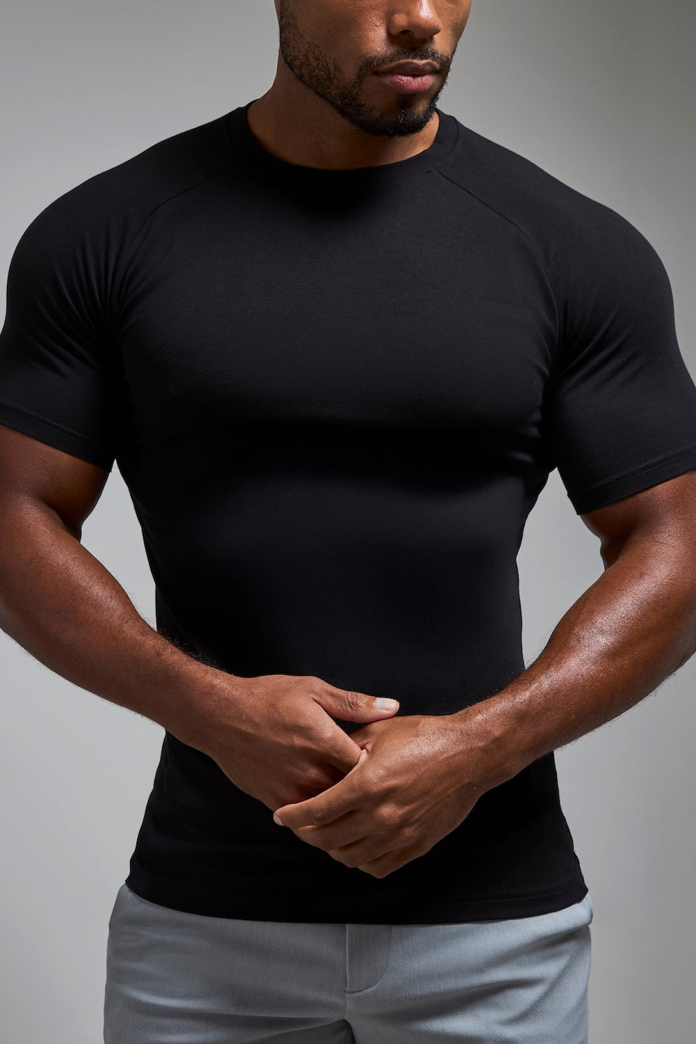 Athletic Fit T-Shirt in Black - TAILORED ATHLETE - USA
