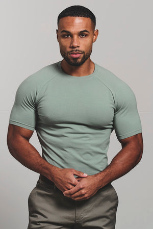 Athletic Fit T-Shirt in Sage - TAILORED ATHLETE - USA