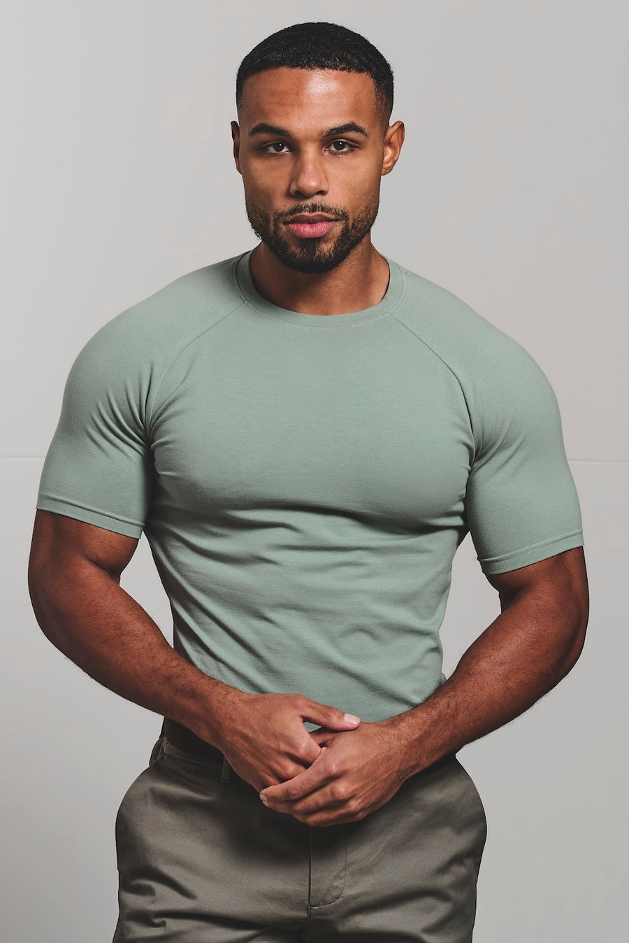 Athletic Fit T-Shirt in Sage - TAILORED ATHLETE - USA