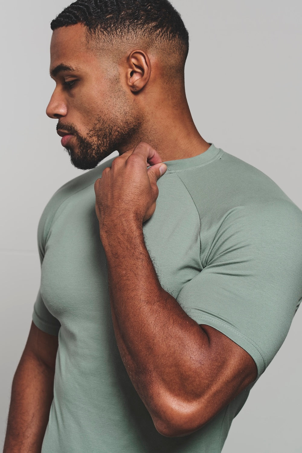 Athletic Fit T-Shirt in Sage - TAILORED ATHLETE - USA