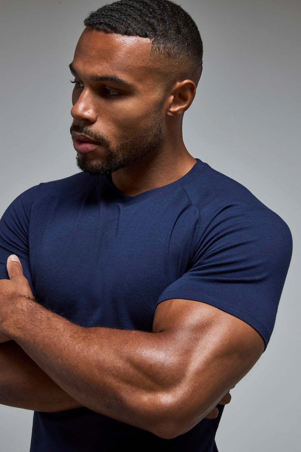 Athletic Fit T-Shirt in True Navy - TAILORED ATHLETE - USA