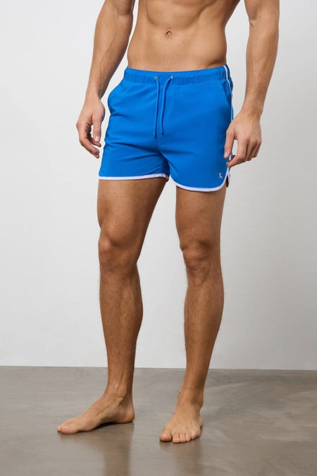 Piped Swim Short in Cobalt - TAILORED ATHLETE - USA