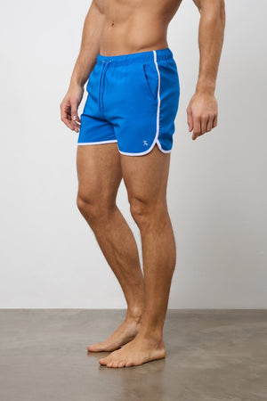 Piped Swim Short in Cobalt - TAILORED ATHLETE - USA