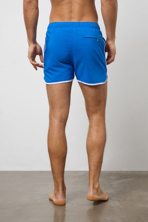 Piped Swim Short in Cobalt - TAILORED ATHLETE - USA