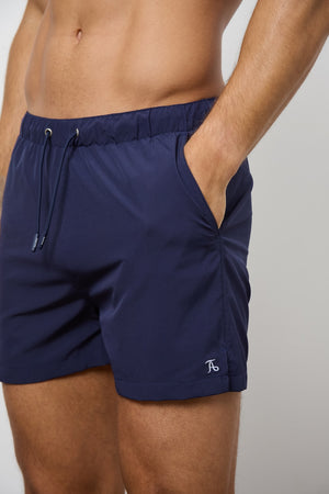 Plain Swim Short in Navy - TAILORED ATHLETE - USA