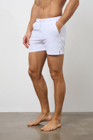 Plain Swim Short in White - TAILORED ATHLETE - USA