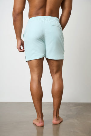 Plain Swim Short in Soft Aqua - TAILORED ATHLETE - USA