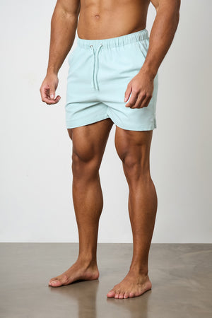 Plain Swim Short in Soft Aqua - TAILORED ATHLETE - USA