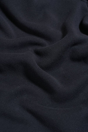 Pure Cotton Knitted Button Through in Navy