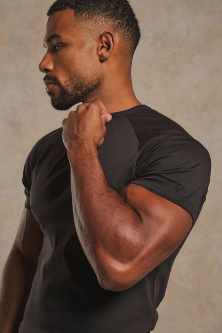 Mercerised Cotton T-Shirt in Chocolate