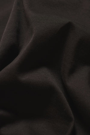 Mercerised Cotton T-Shirt in Chocolate