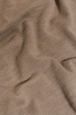 Extra Fine Merino Wool Polo Shirt in Neutral Marl