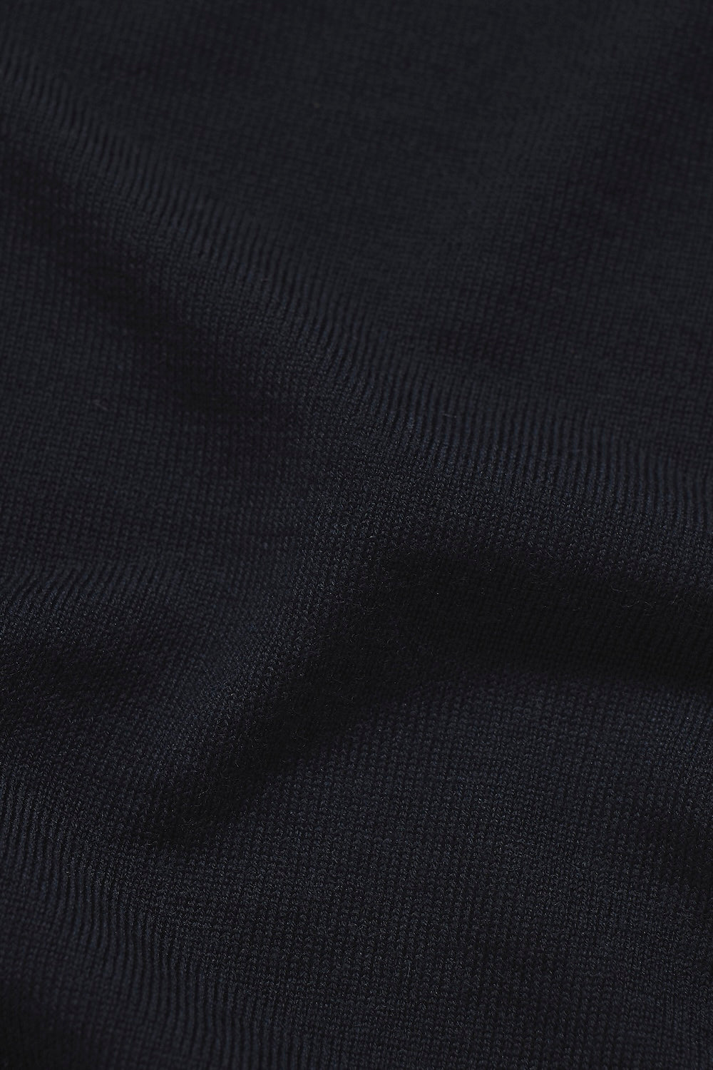 Extra Fine Merino Wool Crew Neck Sweater in Navy